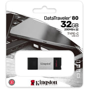 Kingston DataTraveler 80 32GB USB 3.2 (Gen 1) Type C Flash Drive by Small Dog Electronics