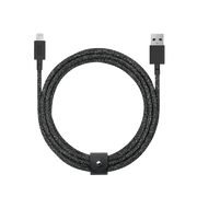 Native Union Belt Cable Ultra Strength USB-C to Lightning Cable 3 Meter - Cosmos/Black by Small Dog Electronics