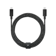 Native Union Belt Cable Ultra Strength USB-C to USB-C Cable 2.4 Meter - Cosmos/Black by Small Dog Electronics