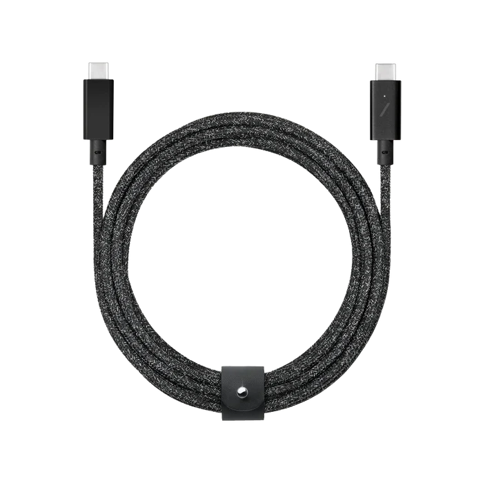 Native Union Belt Cable Ultra Strength USB-C to USB-C Cable 2.4 Meter - Cosmos/Black by Small Dog Electronics