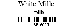 White Millet Bird Seed 5lb by Pet Food Warehouse
