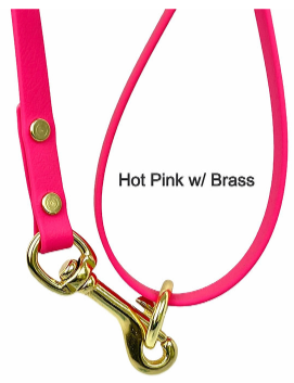 Waggle Woof & Wander Biothane Dog Long Line Hot Pink 15' by Pet Food Warehouse