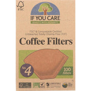 If You Care Coffee Filters, Brown No. 4 Cone, 100 ct by Myti Concept Shop