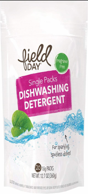 Field Day Single Packs Dishwashing Detergent, 20 ct by Myti Concept Shop