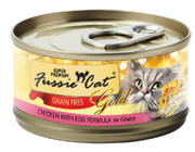Fussie Cat Gold Chicken with Egg Can Cat Food 2.82oz by Pet Food Warehouse