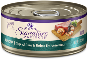 Wellness Core Signature Selects Flaked Tuna Shrimp Cat Food 2.8oz by Pet Food Warehouse