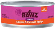 Rawz Shredded Chicken & Pumpkin Canned Cat Food 5oz by Pet Food Warehouse