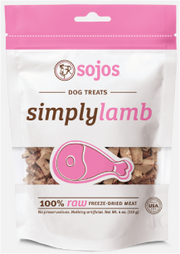Sojo's Simply Lamb Dog Treat 4oz by Pet Food Warehouse