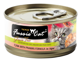 Fussie Cat Tuna with Prawns Can Cat Food 2.82oz by Pet Food Warehouse