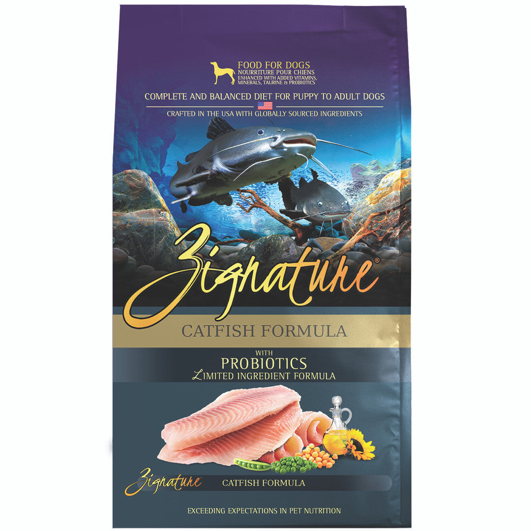 Zignature Catfish Dog Food Dry 25lb by Pet Food Warehouse