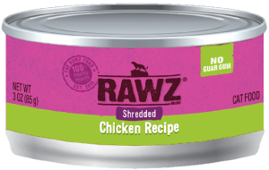 Rawz Shredded Chicken Canned Cat Food 3oz by Pet Food Warehouse