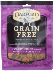 Darford Sm Grain Free Turkey Heart Dog Treat 12oz by Pet Food Warehouse