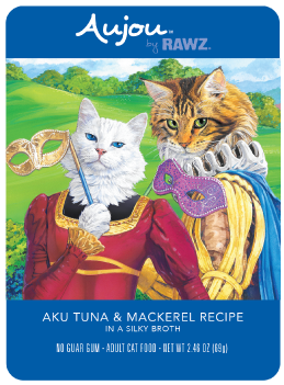 Rawz Aujou Tuna & Mackerel Pouch Cat Food 2.5oz by Pet Food Warehouse