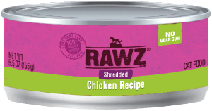 Rawz Shredded Chicken Canned Cat Food 5oz by Pet Food Warehouse