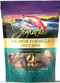 Zignature Ziggy Bars Treats Salmon Dog Treat 12oz by Pet Food Warehouse