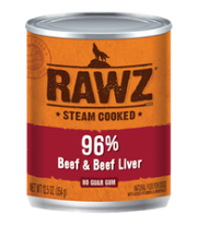 Rawz 96% Beef Liver Dog Food 12.5oz by Pet Food Warehouse