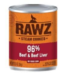 Rawz 96% Beef Liver Dog Food 12.5oz by Pet Food Warehouse