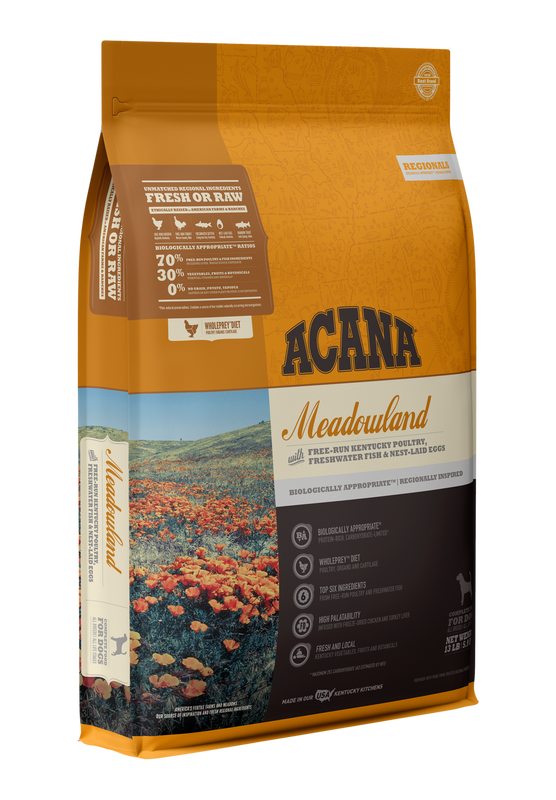 Acana Meadow Lands Dog Food 25lb by Pet Food Warehouse