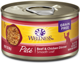 Wellness Complete Health Beef Chicken Cat Food 3oz by Pet Food Warehouse