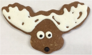 Andy's Dandys Dog Treat Decorated Moose by Pet Food Warehouse