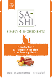 Sashi Tuna & Pumpkin Pouch Cat 1.76oz by Pet Food Warehouse