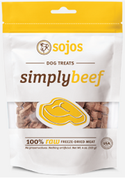 Sojo's Simply Beef Dog Treats 4oz by Pet Food Warehouse