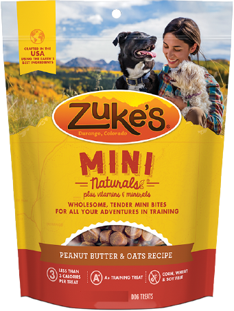 Zuke's Mini Naturals Peanut Butter Dog Treat 16oz by Pet Food Warehouse