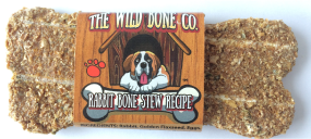 The Wild Bone Company Rabbit Bone Stew Biscuit Dog Treat 1oz by Pet Food Warehouse