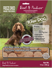 OC Raw Freeze Dried Beef Sliders Dog Food 14oz by Pet Food Warehouse
