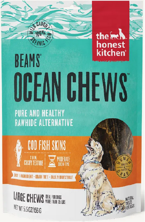 Honest Kitchen Cod Fish Skins Dog Treat 5.50z by Pet Food Warehouse