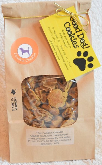 Good Dog! Cookies Button Pumpkin Cheddar Dog Treat 12oz by Pet Food Warehouse