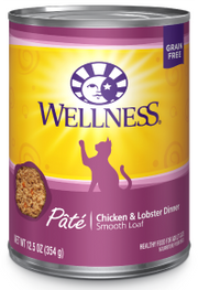 Wellness Complete Health Chicken Lobster Cat Food 12.5oz by Pet Food Warehouse