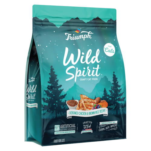 Triumph Wild Spirit Chicken & Brown Rice Cat Food 7lb by Pet Food Warehouse