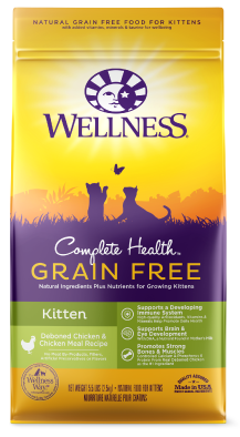 Wellness Complete Health GF Chicken Kitten Cat Food 5lb-8oz by Pet Food Warehouse