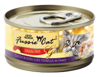Fussie Cat Gold Chicken with Duck Can Cat Food 2.82oz by Pet Food Warehouse