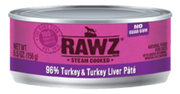 Rawz 96% Turkey Liver Cat Food 5.5oz by Pet Food Warehouse