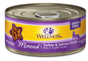 Wellness Minced Turkey Salmon Cat Food 5.5oz by Pet Food Warehouse