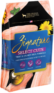 Zignature Select Cuts Trout & Salmon Formula Dog Food 12.5lb by Pet Food Warehouse