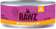 Rawz 96% Rabbit Pumpkin Cat Food 5.5oz by Pet Food Warehouse