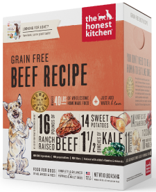 Honest Kitchen Grain Free Beef Dog Food 10# by Pet Food Warehouse