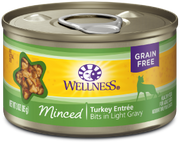Wellness Minced Turkey Entree Cat Food 3oz by Pet Food Warehouse