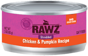 Rawz Shredded Chicken & Pumpkin Canned Cat Food 3oz by Pet Food Warehouse