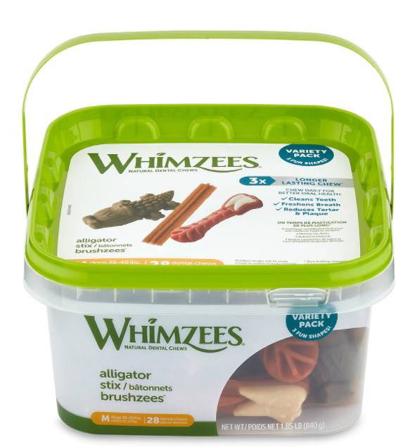 Whimzees 28 Pack Medium Variety Box by Pet Food Warehouse