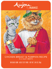Rawz Aujou Chicken & Pumpkin Pouch Cat Food 2.5oz by Pet Food Warehouse