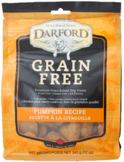 Darford Grain Free Pumpkin Heart Dog Treat 12oz by Pet Food Warehouse