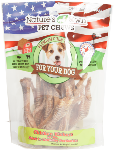Nature's Own Chicken Kickerz (Feet) 10 pc. Bag Dog Treat by Pet Food Warehouse