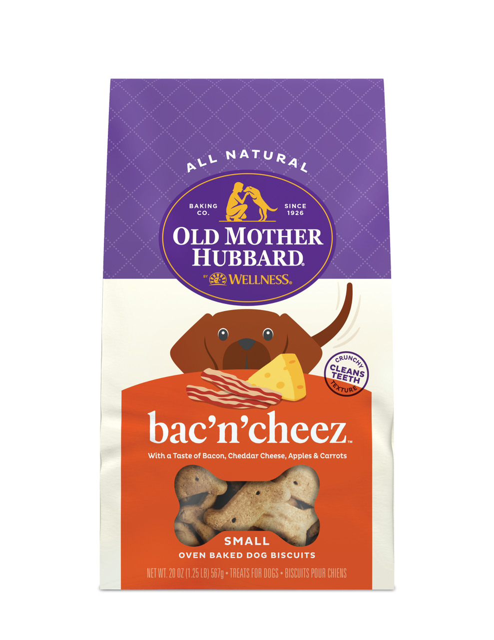 Old Mother Hubbard Small Extra Tasty Bacon Cheese Dog Treat 20oz by Pet Food Warehouse