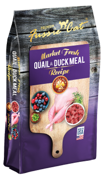 Fussie Cat Quail & Duck Meal Dry Cat Food 10lb by Pet Food Warehouse