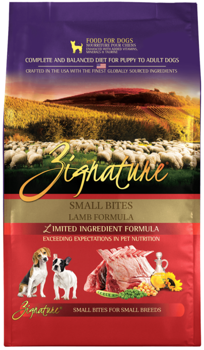 Zignature Lamb Small Bite Dog Food Dry 4lb by Pet Food Warehouse