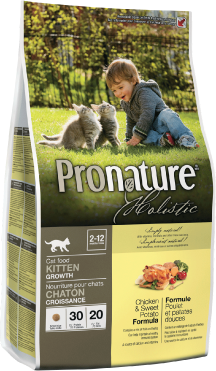 Pronature Holistic Cat Chicken & Sweet Potato Growth Cat Food 12lb by Pet Food Warehouse